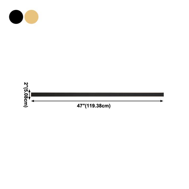 1 Light Metal Wall Light Modern Style Linear Shape Wall Sconce