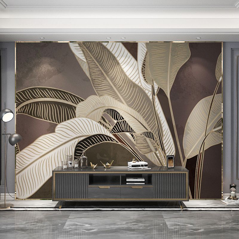 Illustration Style Banana Leaf Mural Extra Large Gallery Wall Decor, Made to Measure