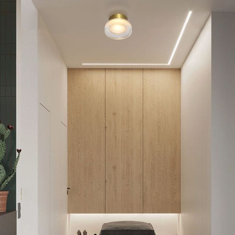 Geometric Wall Lighting Simplicity Acrylic 1 Light Wall Sconces in Clear