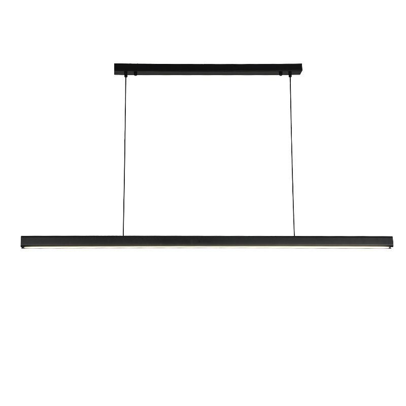 Modern Minimalist Style Linear Island Light Fixture Wood Pendant Light