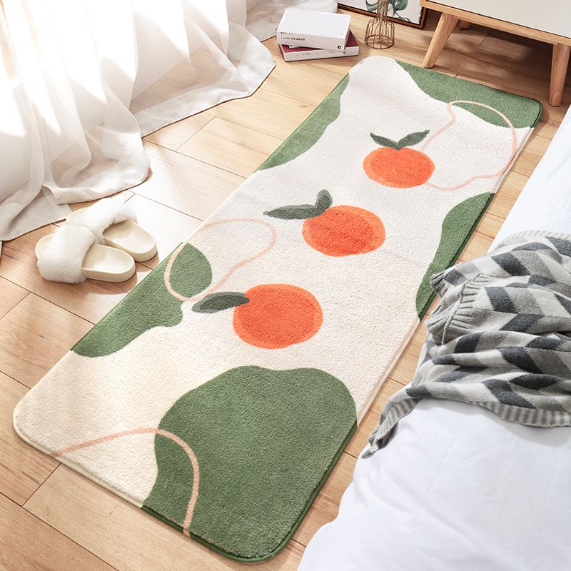 Modern handbedrukt tapijt Veelkleurig lamswollen binnentapijt Antislip achterkant Huisdiervriendelijk tapijt voor decoratie
