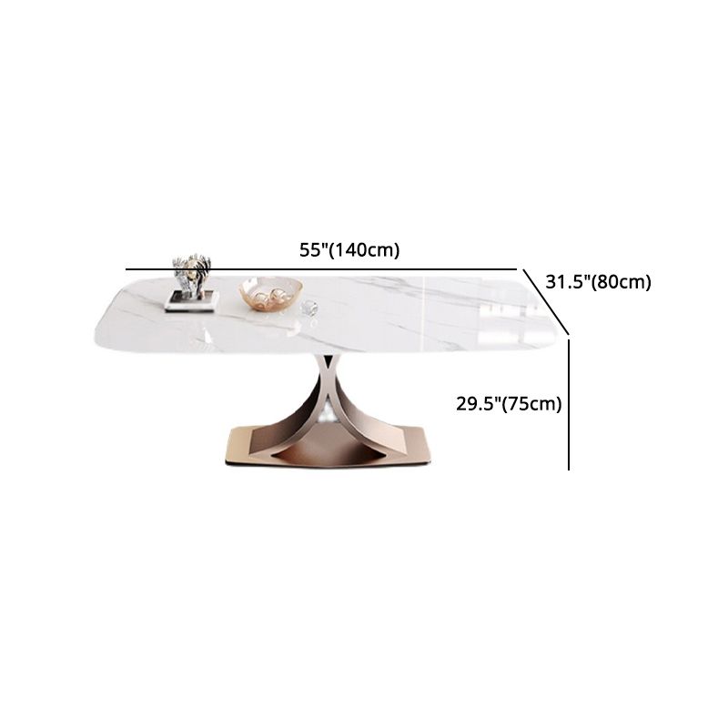 Luxury Sintered Stone Top Dining Set Rectangle 1/4/5/6 Pieces Dining Table with Chairs