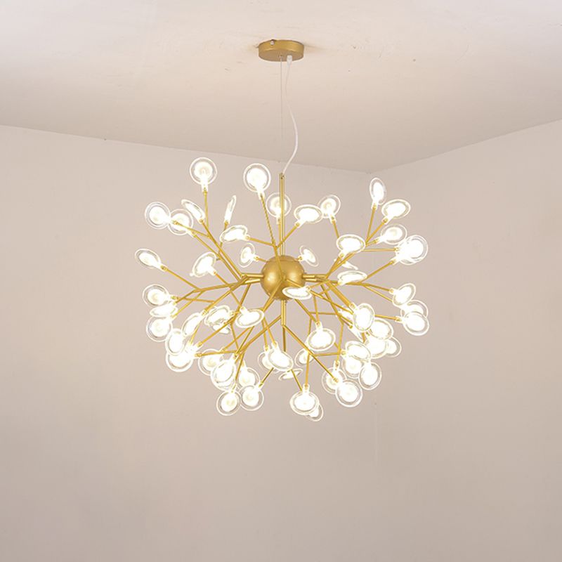 Sputnik Firefly LED Suspension Light Minimalist Acrylic Bedroom Chandelier Lighting