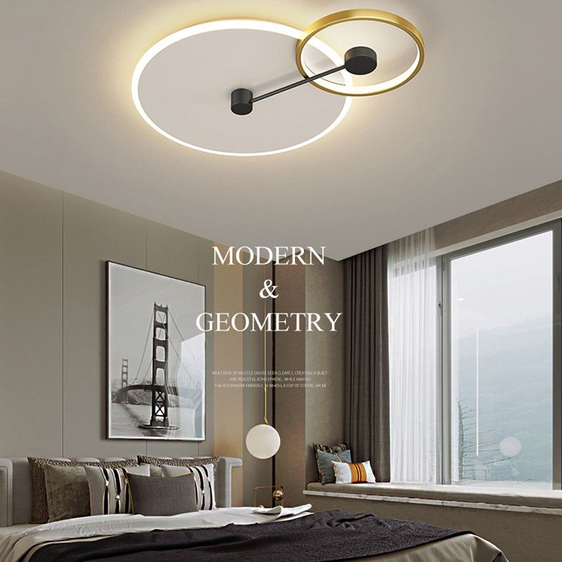 Geometrische inbouwverlichtingsarmaturen Eenvoud Acryl plafondverlichtingsarmaturen voor slaapkamer