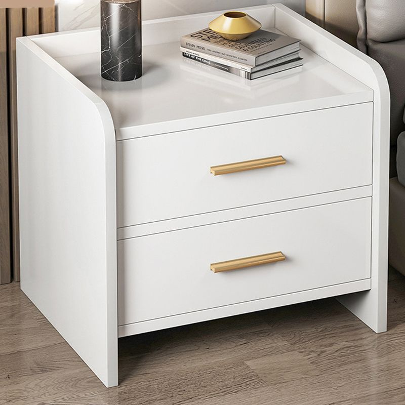 Wooden Bedside Cabinet Modern Minimalist Bedside Table with Drawers