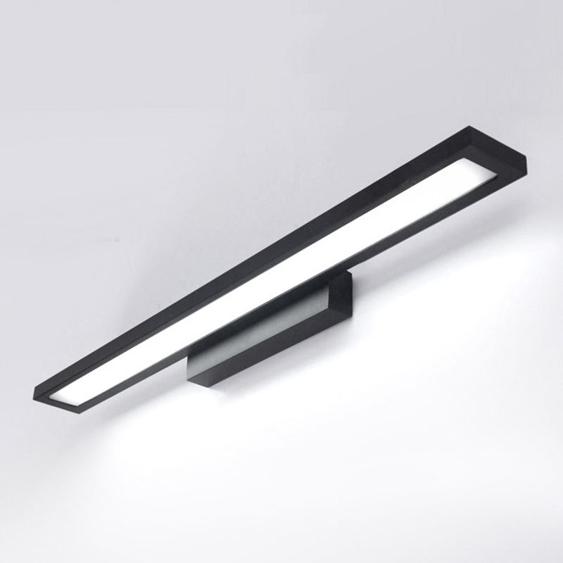 Rectangle Vanity Lighting Fixtures Modern Minimalist Style Metal  Vanity Sconces