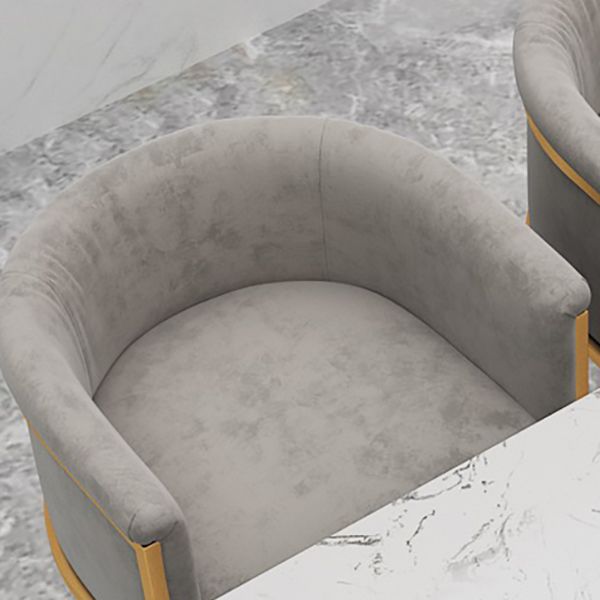Upholstered Dining Stools Low Back Bar Stools with Metal Base