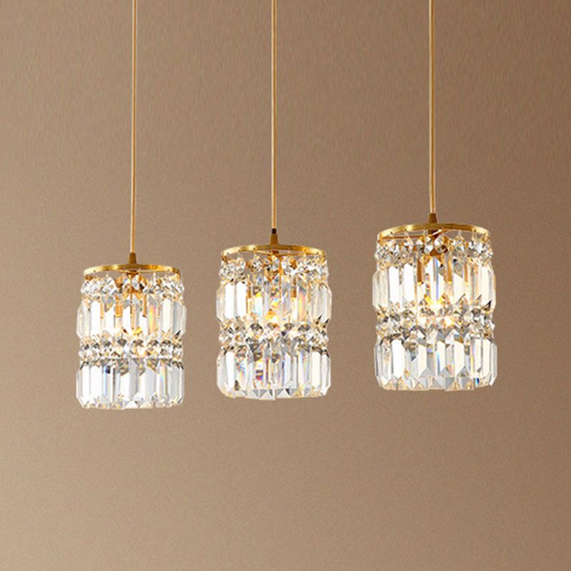 Contemporary Style Hanging Light Crystal Pendent Lighting Fixture for Living Room