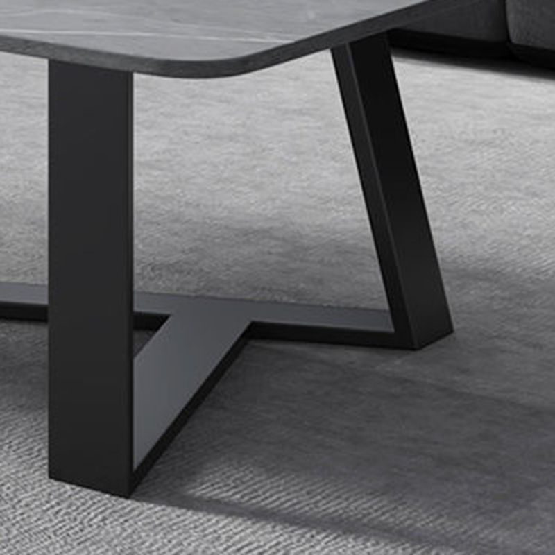 Single Slate Rectangle Coffee Table Modern Minimalist Coffee Table