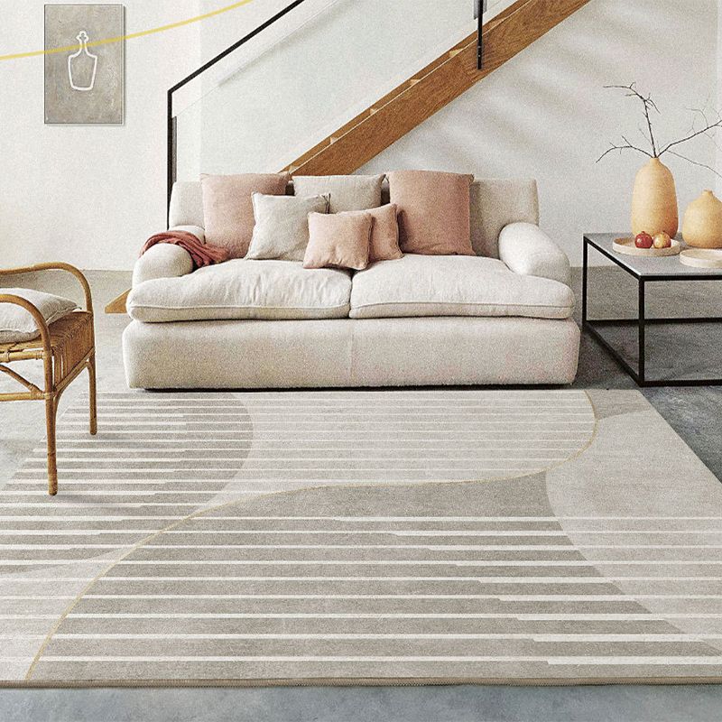 Hedendaagse artistiek gedrukt tapijt polyester gebied Rug vlekbestendig binnenvlein voor woonkamer