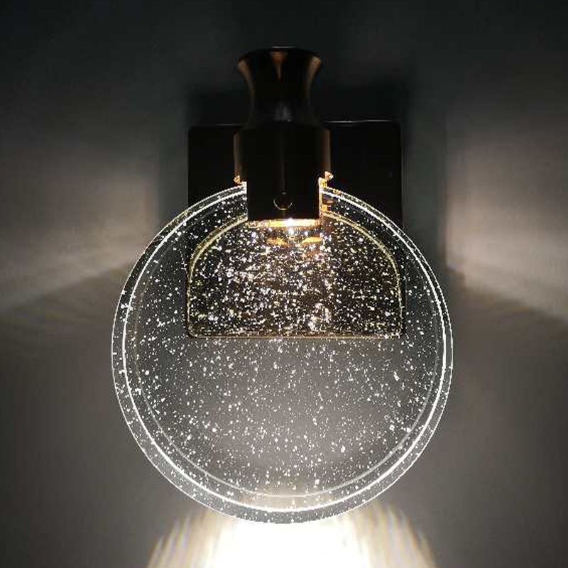 Lampade a parete rotonda in stile contemporaneo Crystal 1 illuminazione da parete