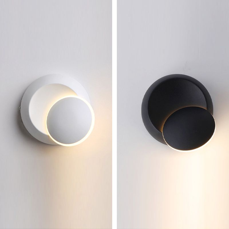 Modern Rotatable Wall Light Sconces Metal 1 Light Wall Lighting Fixtures