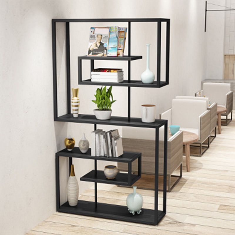 Scandinavian Antique Finish Shelf Bookcase Metal Etagere Bookshelf