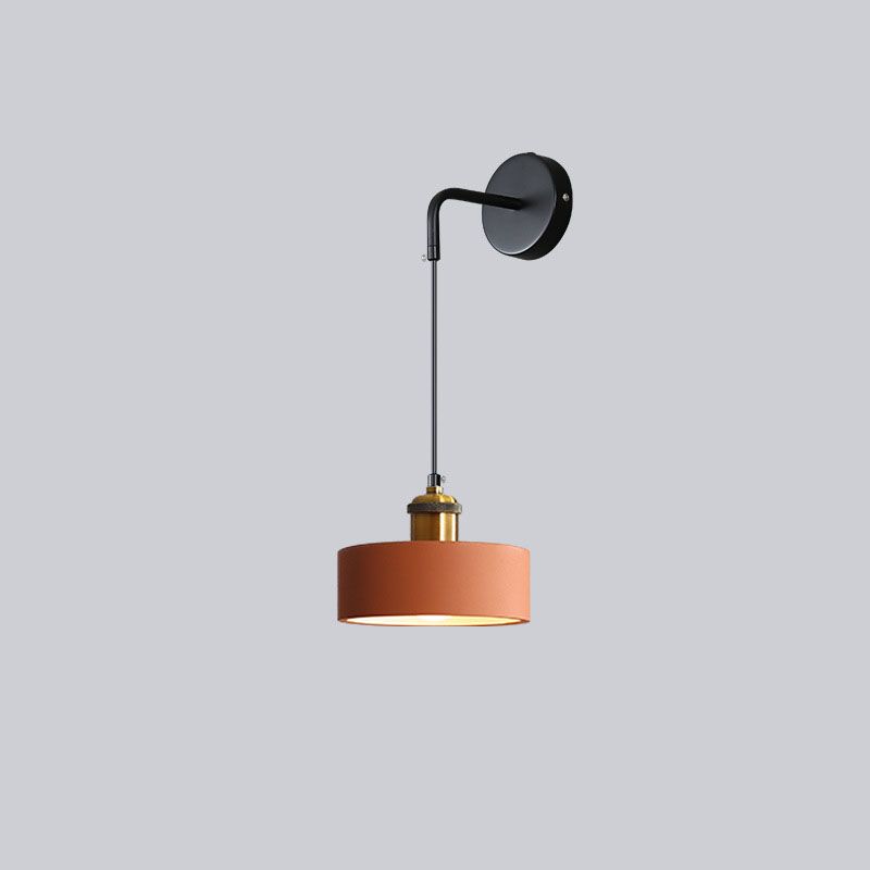 Modern Creative 1-Light Wall Lamp Iron Geometric Wall Light for Bedroom