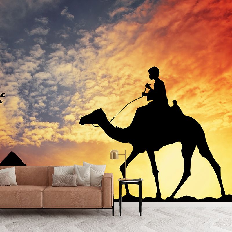 Nature Scenery Desert Mural Wallpaper Modern Non-Woven Wall Art for House Interior