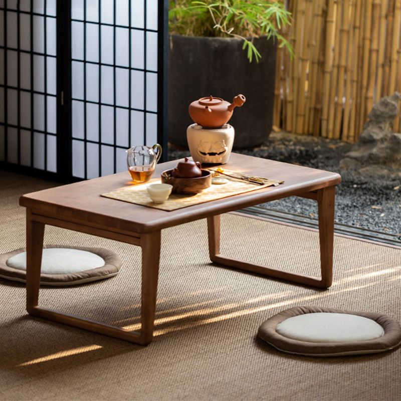 Solid Wood Rectangle Coffee Table Modern Minimalist Coffee Table