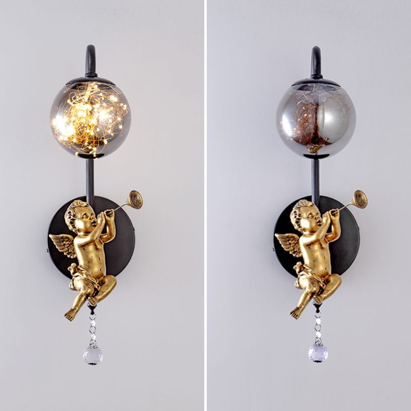 Lampada sconde sferica Stile creativo Nordic Glass 1 Prononi leggeri con modello angolare