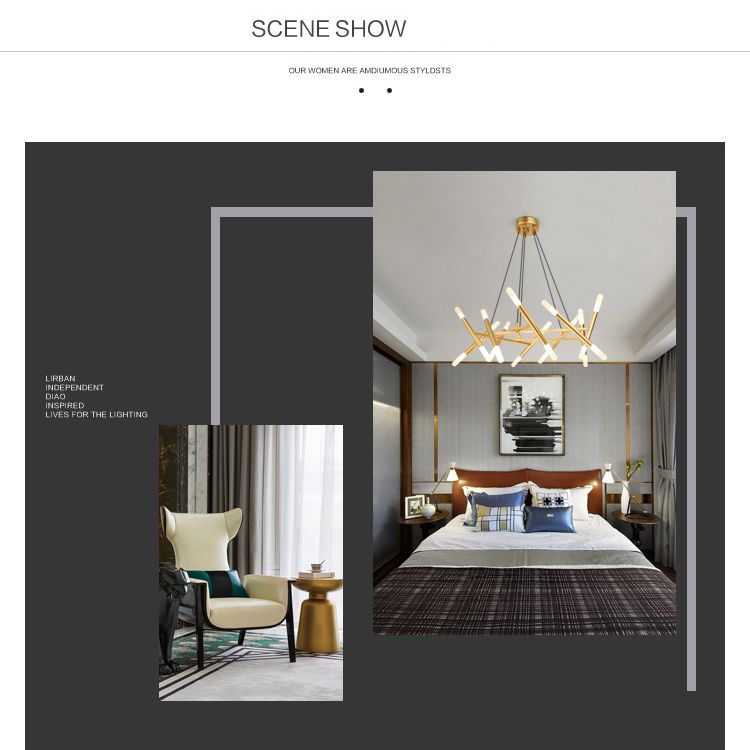 Postmoderne burst kroonluchter hanglamp acryl suspensie hanger licht voor woonkamer