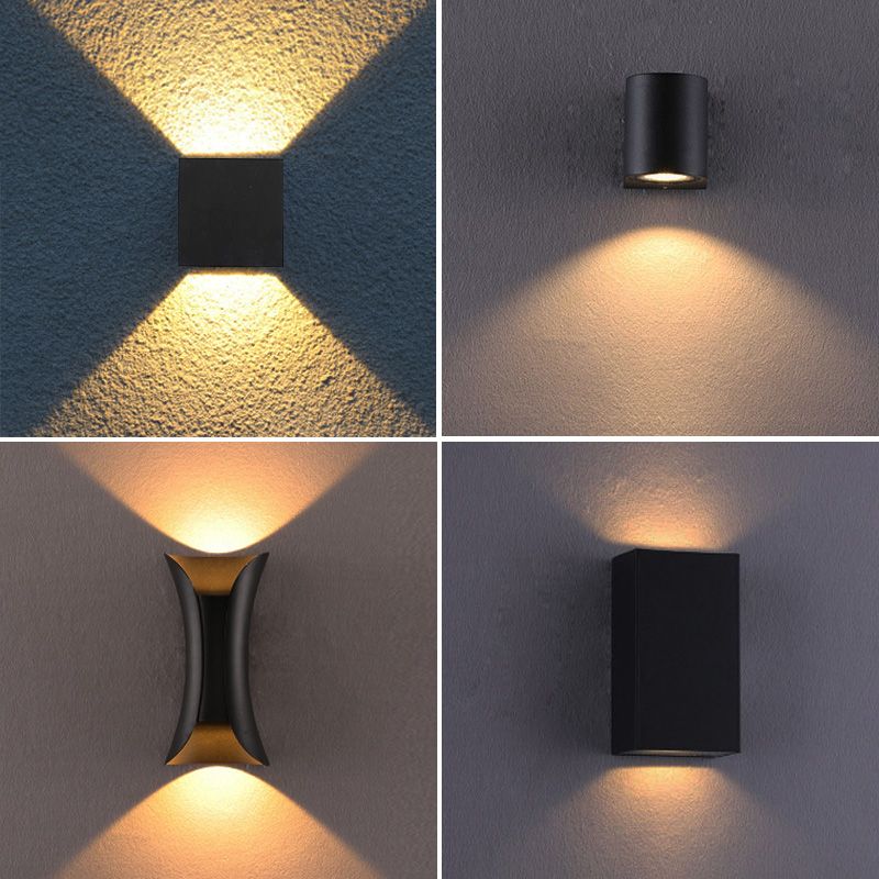 Moderner minimalistischer Stil nach oben und unten LED Wandleuchte Metal 2 Lichter Wandleuchten