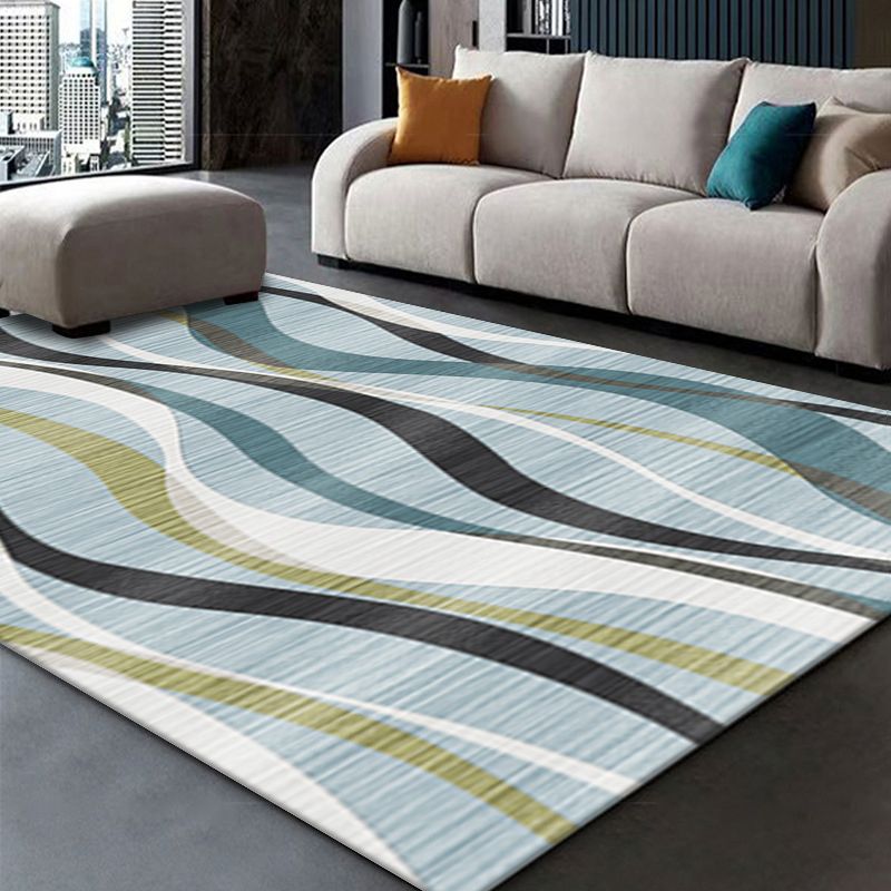 Gold Modern Carpet Polyester Graphic Carpet Non-Slip Backing Carpet Living Room