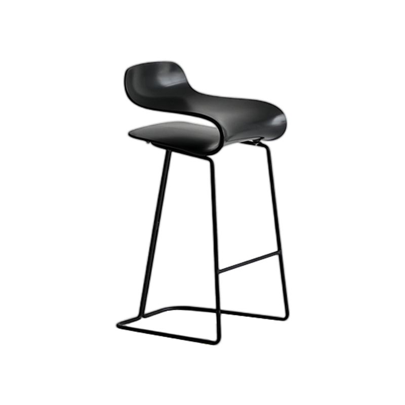 Nordic Style Metal Bar-stool Plastic Counter Bar Stool for Kitchen