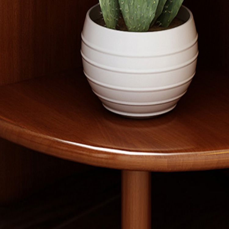 5 Tier Solid Wood Accent Chest 63" Tall Triangle Corner Storage Chest