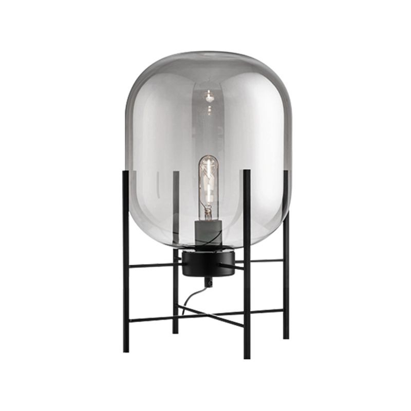 Modern Desk Lamp Household Desk Lighting Fixture with Glass Shade for Bedroom Study Room