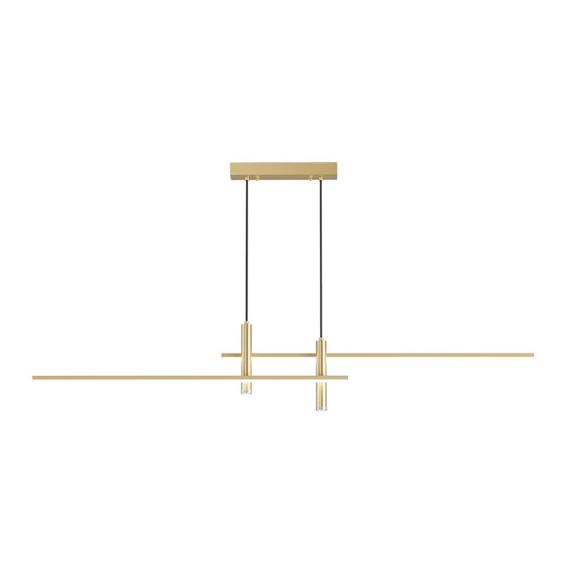 Lampadini del lampadario lineare Luci dell'isola Accensione a sospensione moderna per l'isola della cucina