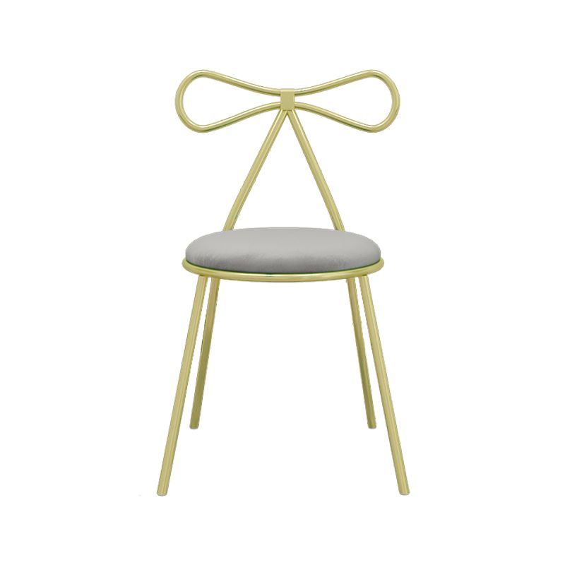 Faux Leather Side Chair Nordic Design Open Back Dining Side Chair