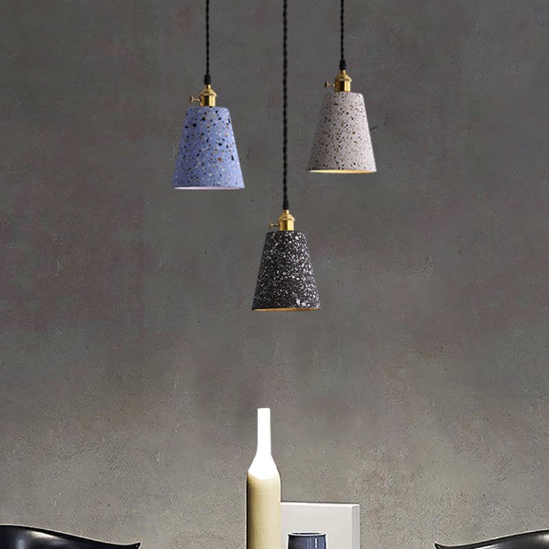 Plafonds pendentif en pierre avec une teinte moderne 1 pendentif lumineux