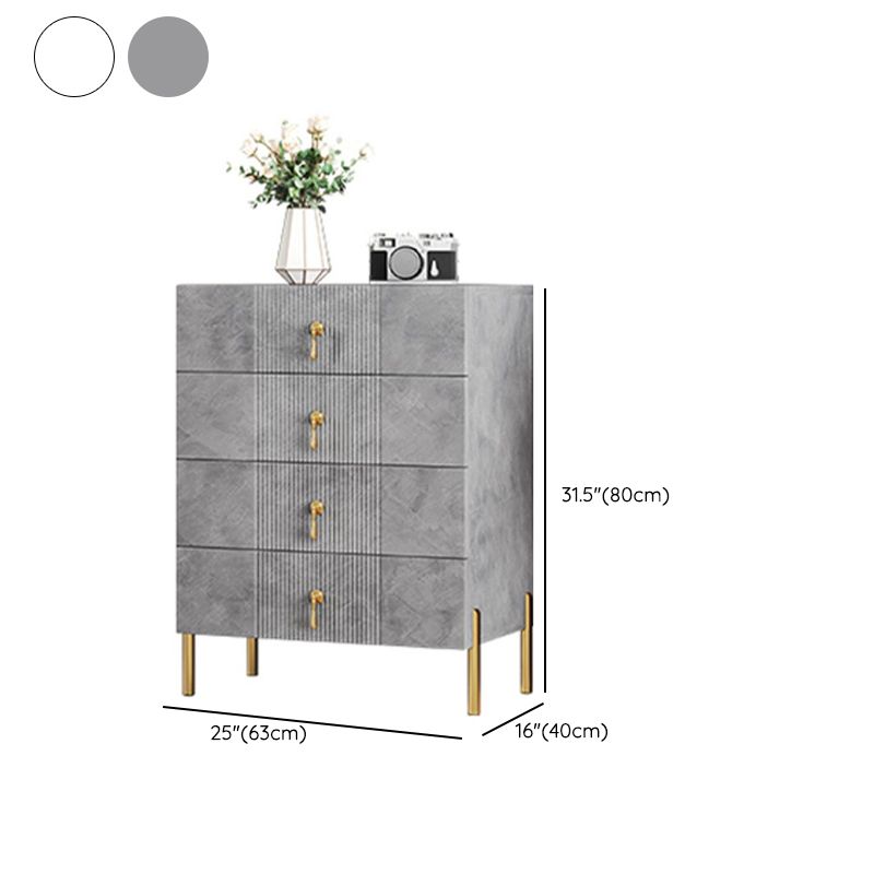 Contemporary Glam Double Dresser Wood Storage Chest Dresser for Home Office