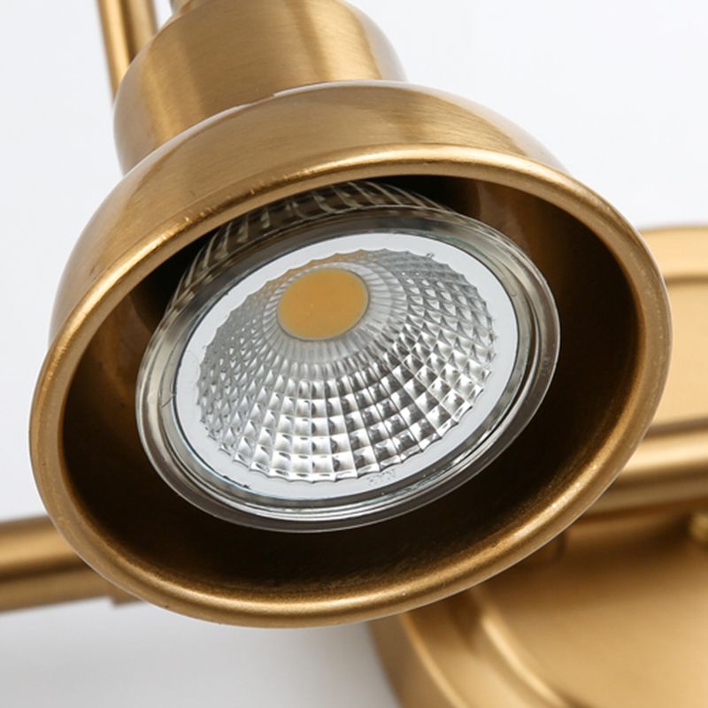Modern Bell Wall Light Fixture Metal Sconce Lighting in Gold