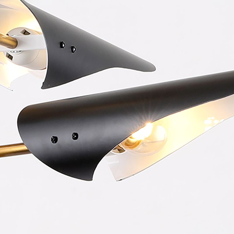 Metalen kroonluchter verlichtingsarmatuur postmoderne kroonluchter hanger licht voor zitkamer