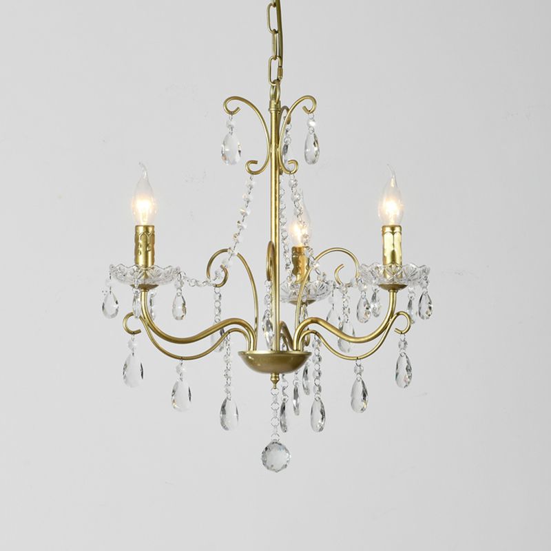 Candle Chandelier Light Fixture Traditional Metal Pendant Lighting for Restaurant