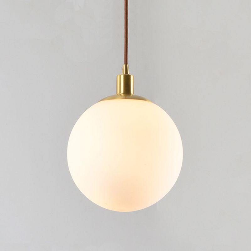 Lámpara colgante de globo de diseño de diseño de mediados de siglo