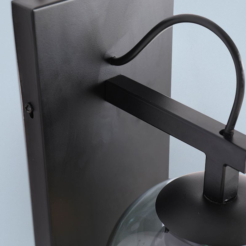 Glass Geometric Shape Sconce Light Modern-Style 1-Light Wall Light Fixtures