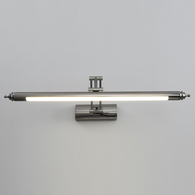 Acrylic Cylinder Vanity Mirror Light 1 Light Modern LED Wall Lighting in Black