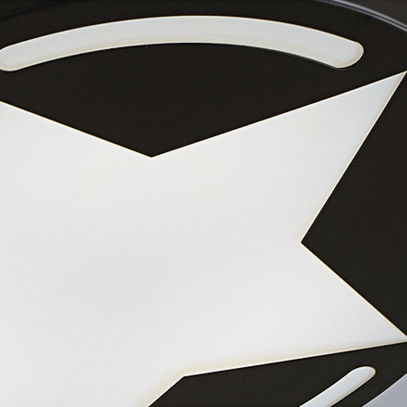 Plafonnier étoile moderne en acrylique, plafonnier encastré pour chambre d'enfant