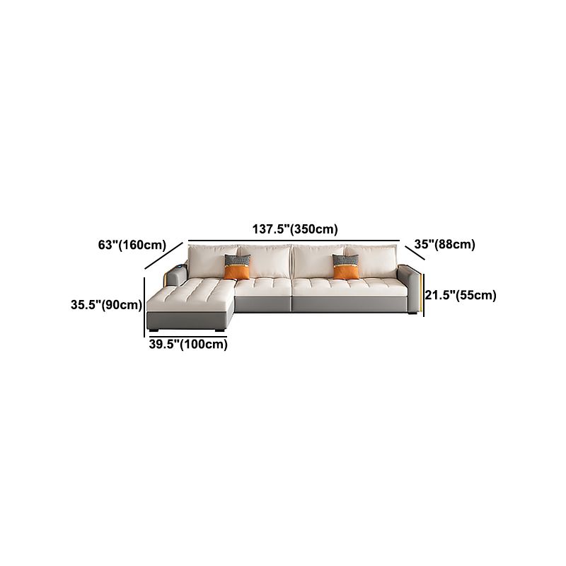Stain Resistant Sofa Bed USB Charging Convertible Sectional with Storage