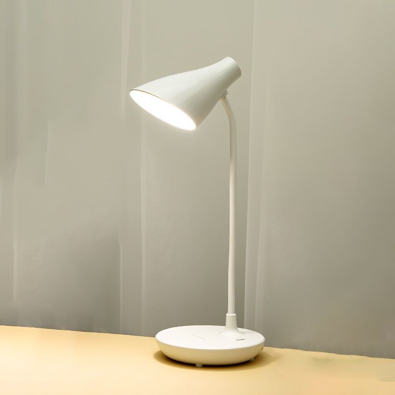 Modern Cone Table Lamp Plastic 1 Light Night Table Lamps in Multi-Colored