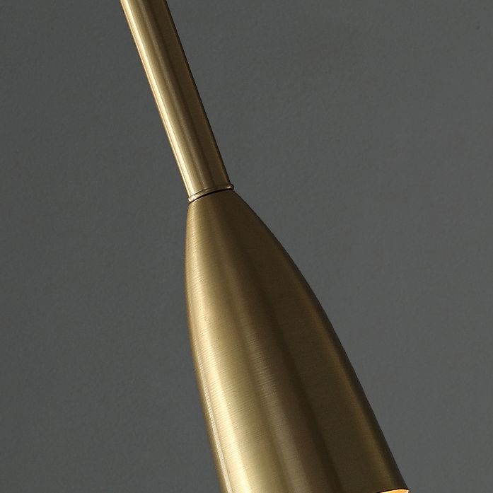 Metal Bell Pendant Lighting Fixture Postmodern Ceiling Hang Light for Dining Room