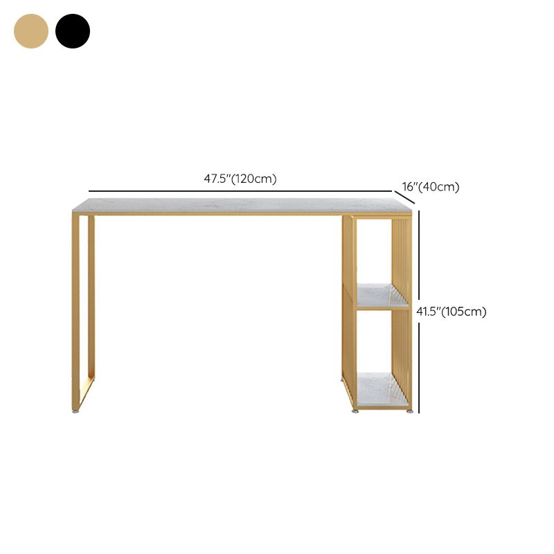 Contemporary Bar Table Bar Height Rectangle Pub Table for Breakroom
