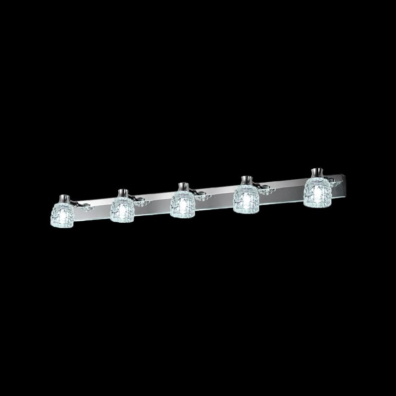 Modern de maquillaje simple espejo ligero ligero de baño de baño de acero inoxidable lámpara de espejo de acero inoxidable