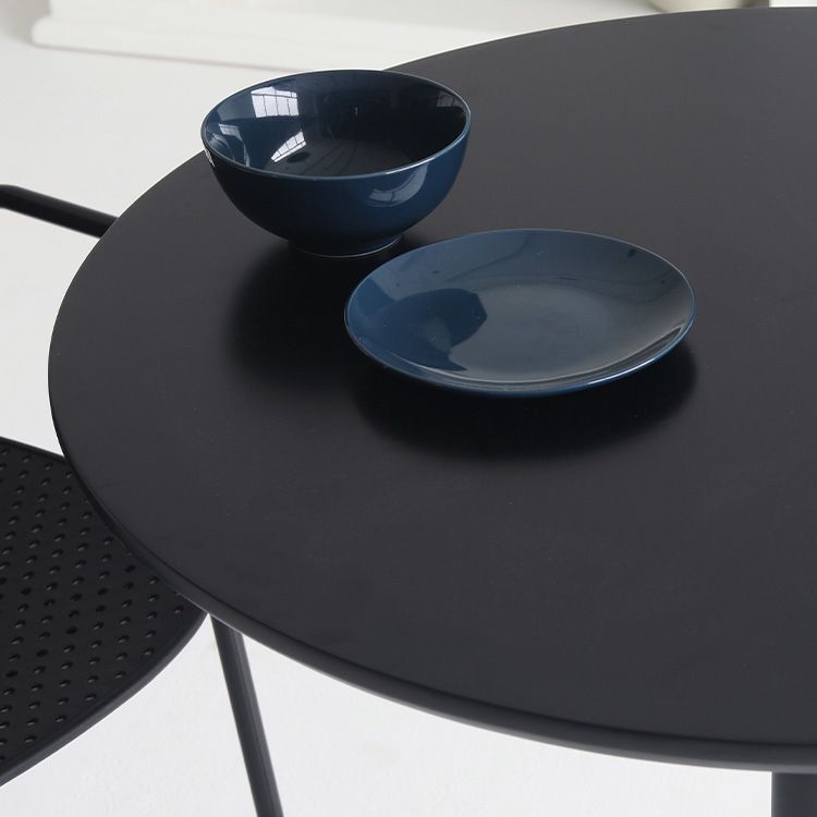 Contemporary Round Shape Dining Table Standard Kitchen Dining Table with Pedestal Base