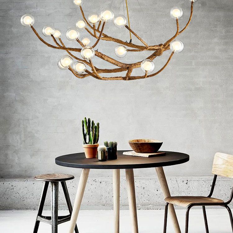 Lampadino Creative Creative Creative Contemporary Light Lights Aibeli del soffitto in vetro chiaro per la caffetteria