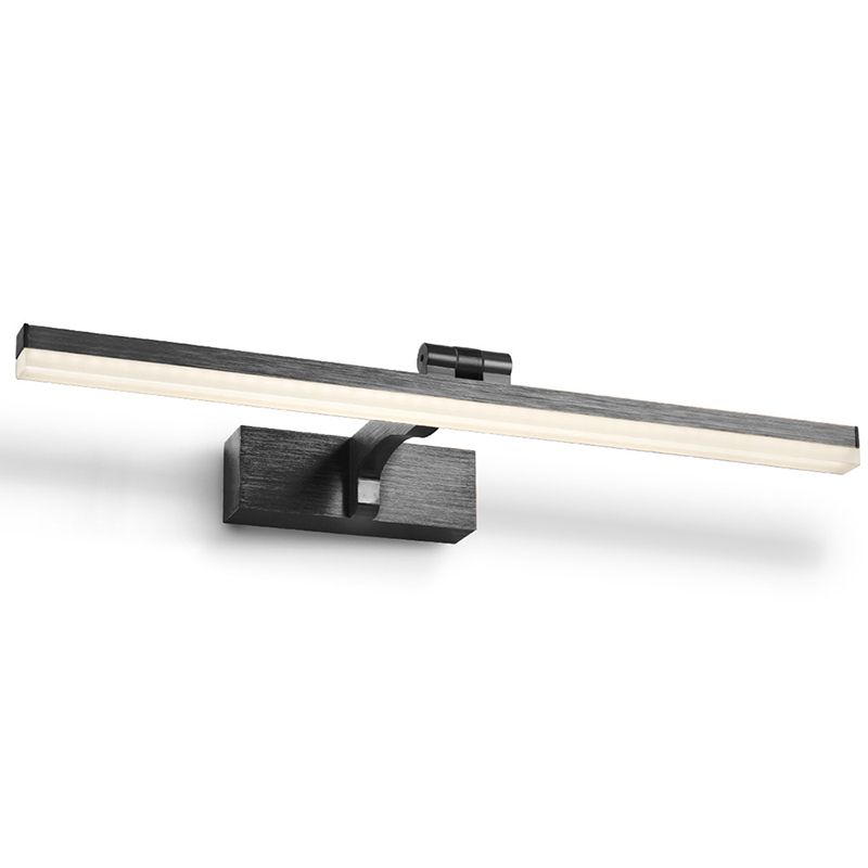 Lampada per pareti di vanità a LED lineare in alluminio Lampada per foto alimentabile minimalista