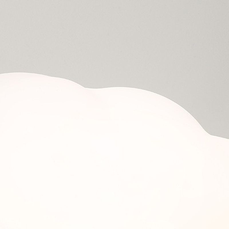 1 - Light Cloud Shape Flush Mount Light Modern Ceiling Flush in Ivory White