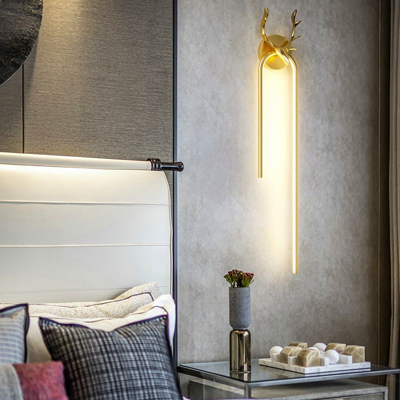 Lineaire SCONCE -verlichtingsarmaturen Moderne wandlamp metaal 1 Lichtwand SCONCE Verlichting