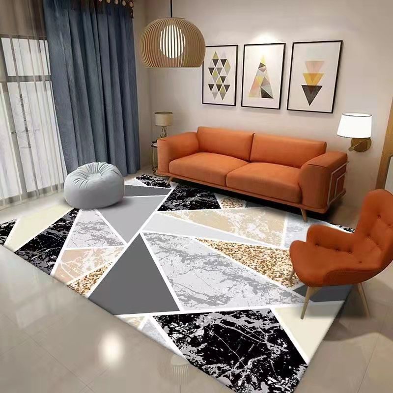 Prachtig tapijt Modern Area Rug Polyester Stain Resistent Washable Area Rug voor woonkamer