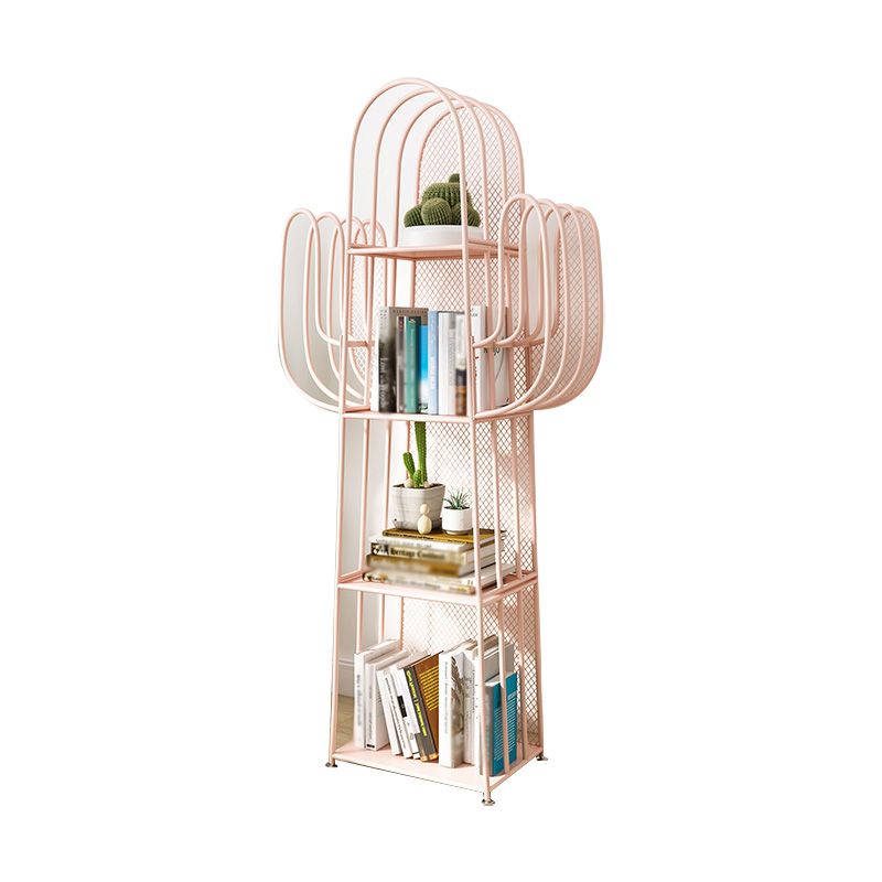 Libreria geometrica di ferro scandinavo libreria verticale, 16,5 "l x 11,8" w x 59 "h